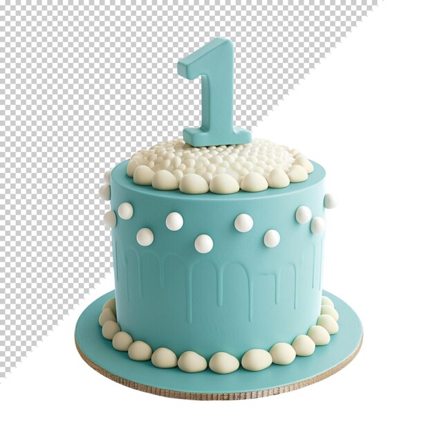 PSD cake isolated on transparent background
