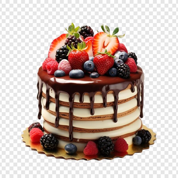 Cake isolated on transparent background