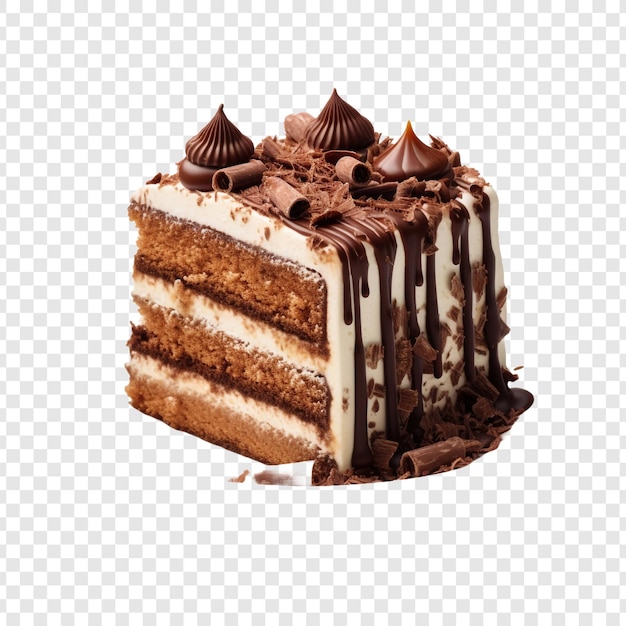 PSD cake isolated on transparent background