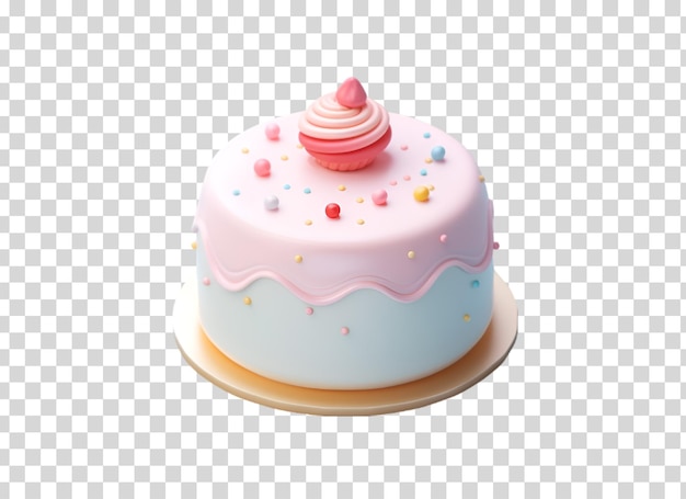 Cake op geïsoleerd op transparante png achtergrond