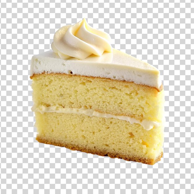 Cake slice isolated on transparent background