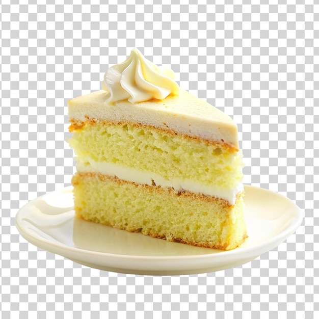 PSD cake slice isolated on transparent background