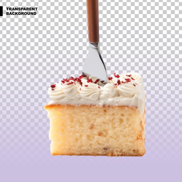 PSD cake spatula isolated on transparent background