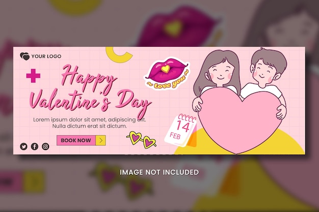 cake valentine banner cover facebook
