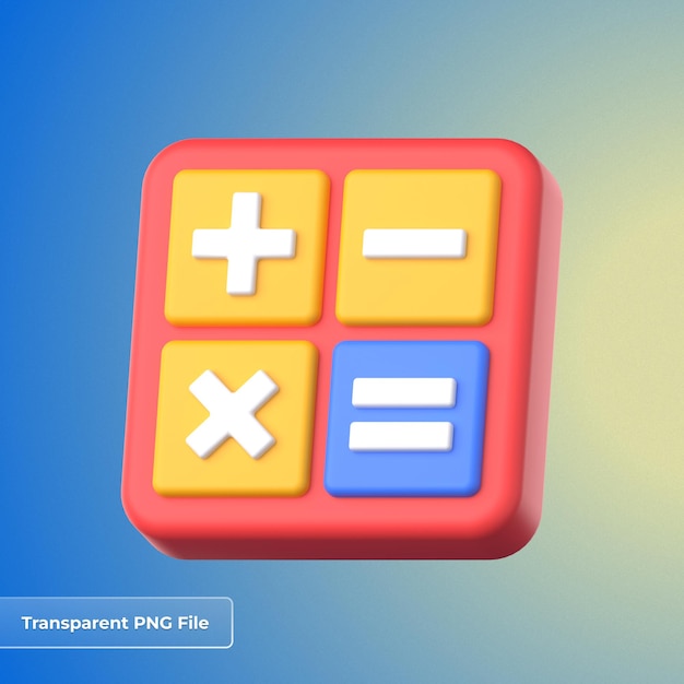 PSD calculator 3d icon