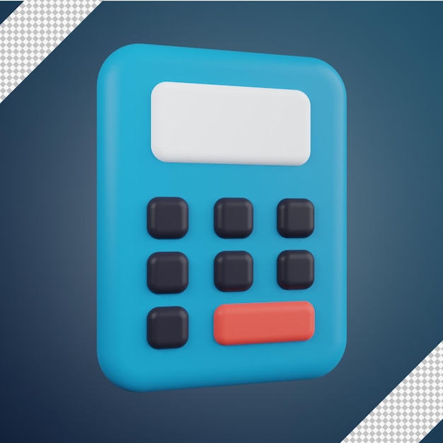 Calculator 3d illustration