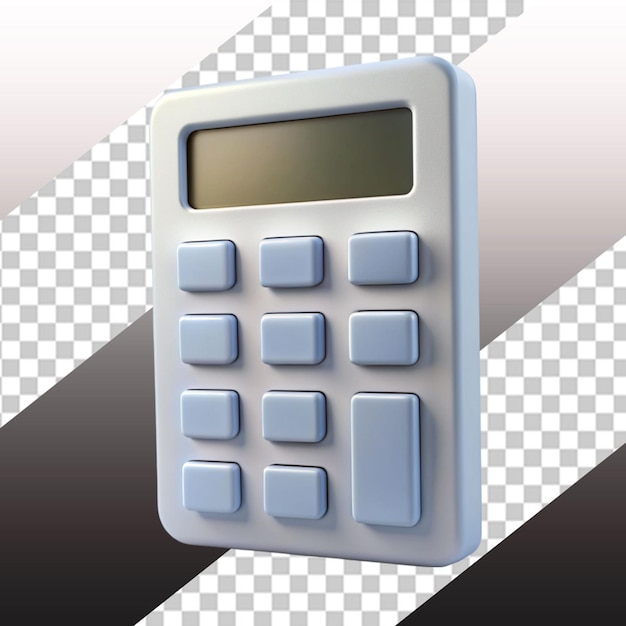 PSD calculator icon illustration on transparent background