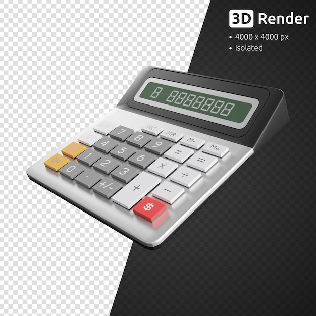 Calculator isolated