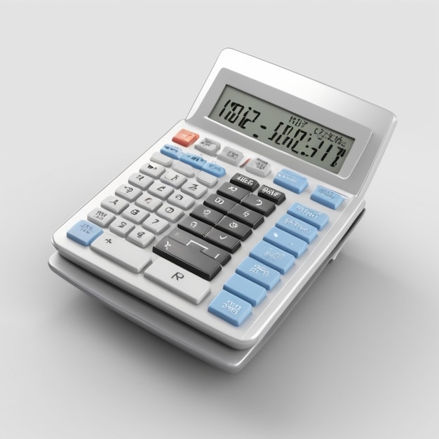 Calculator PSD on a white background