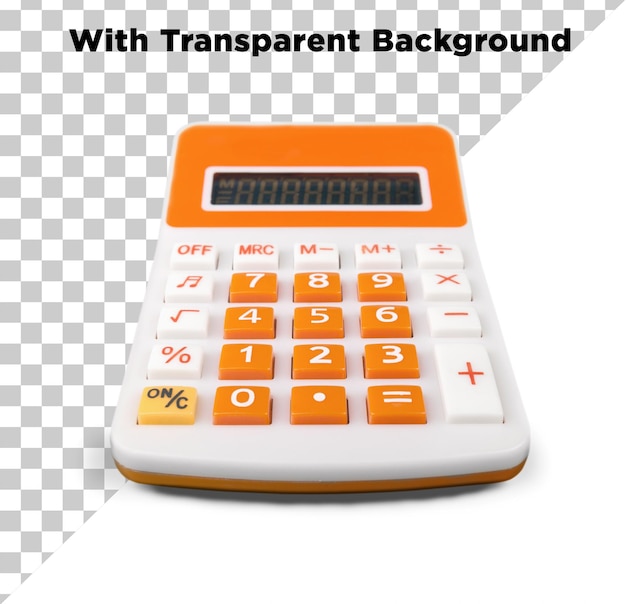 calculator or stationery item png psd isolated on transparent background