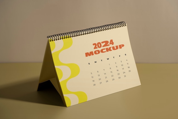 Calendar 2024 mockup design