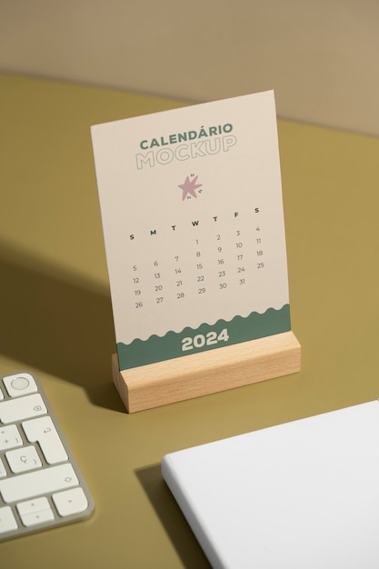 Calendar 2024 mockup design