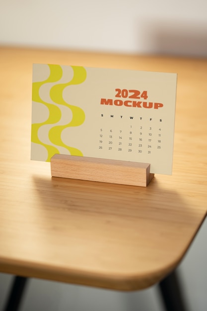 Calendar 2024 mockup design