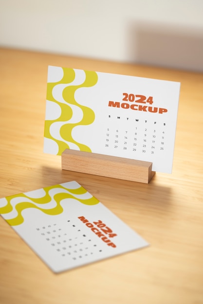 Calendar 2024 mockup design