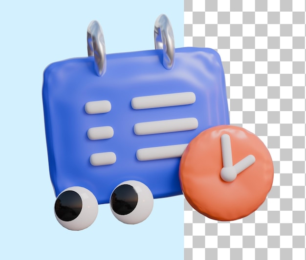 PSD calendar 3d balloon icon