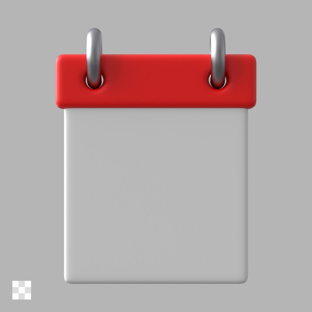 PSD calendar 3d icon