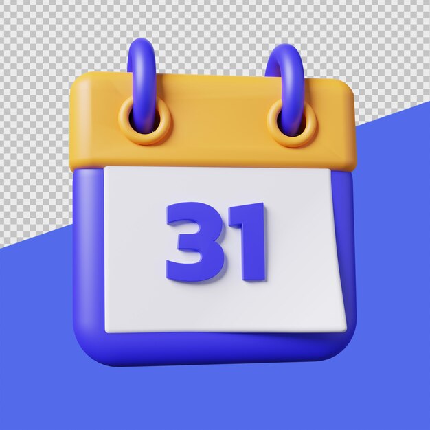 Calendar 3D New Year Ave Illustrations