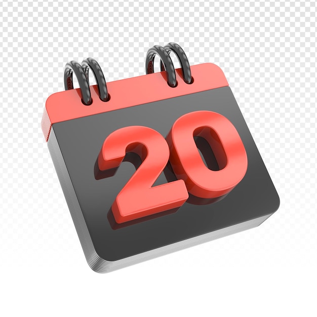 Calendar 3D Render