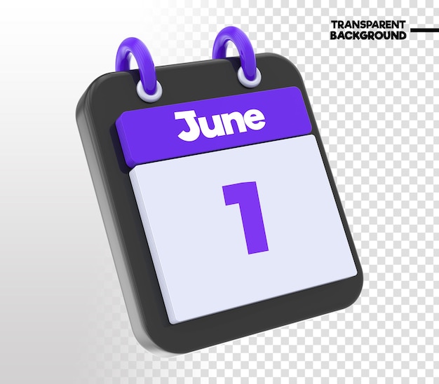 Calendar 3D Rendering Icon