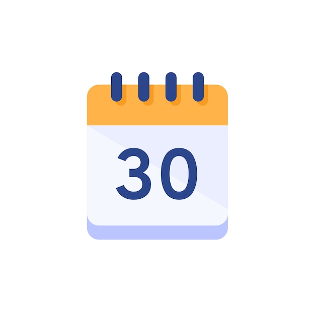 Calendar date icon illustration