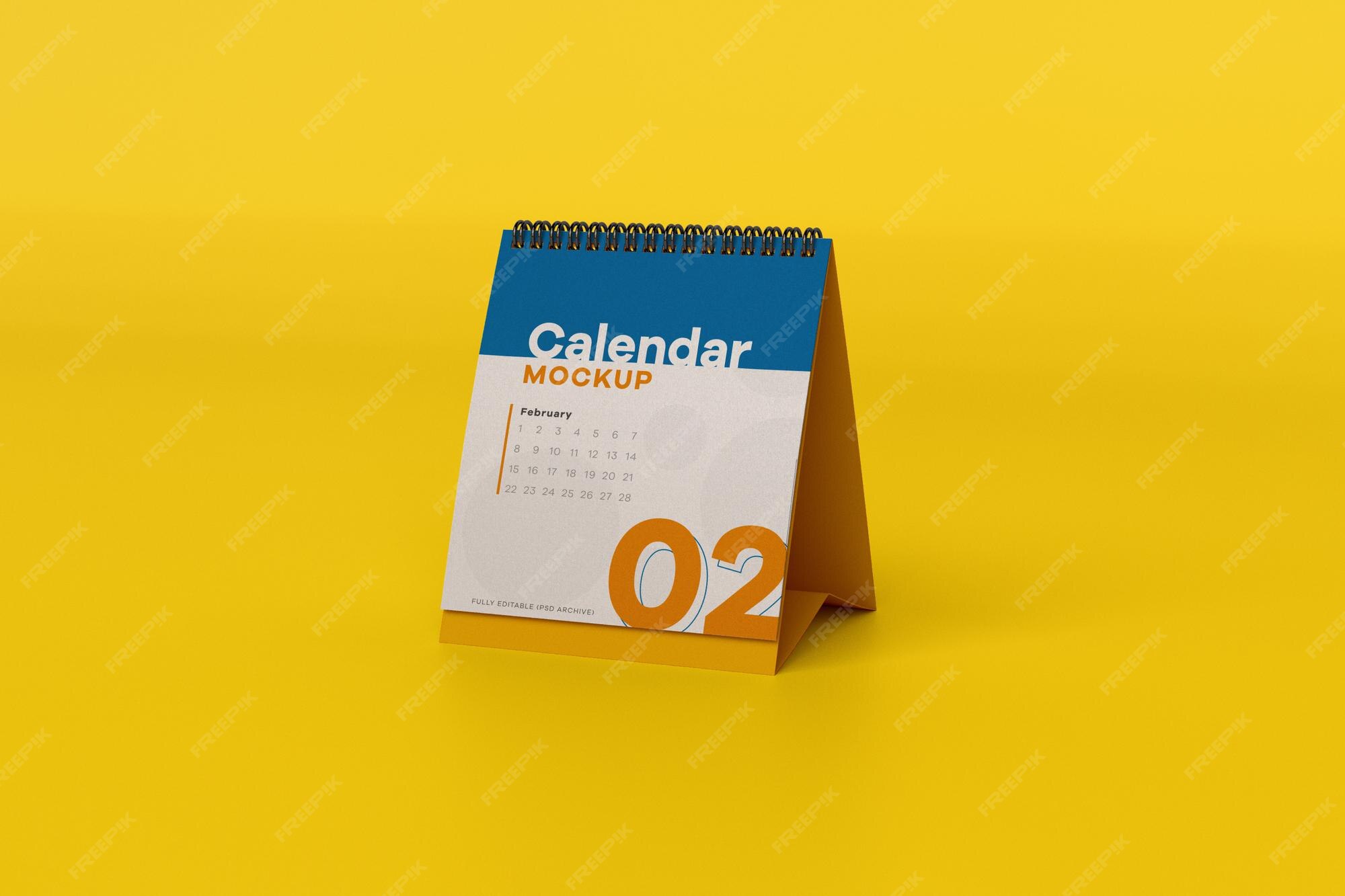 Premium PSD Calendar mockup