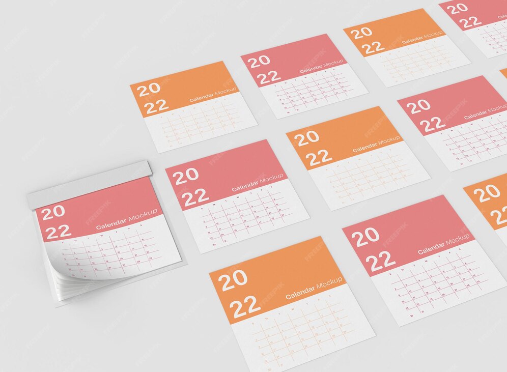 Premium PSD Calendar mockup