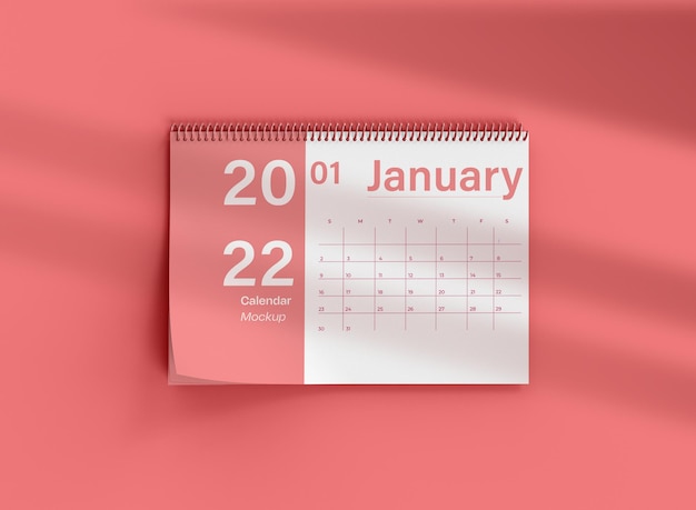 PSD calendar mockup