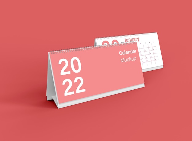 Mockup del calendario