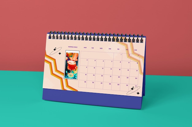 Mockup del calendario