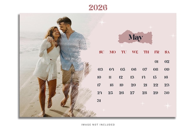 calendar template design PSD