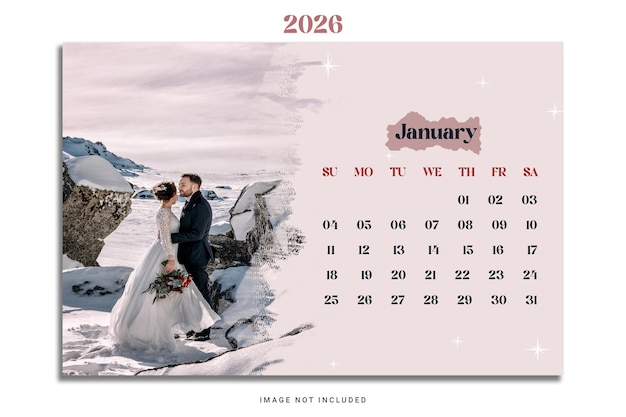 calendar template design PSD
