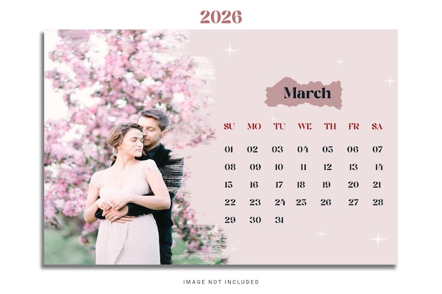 calendar template design PSD