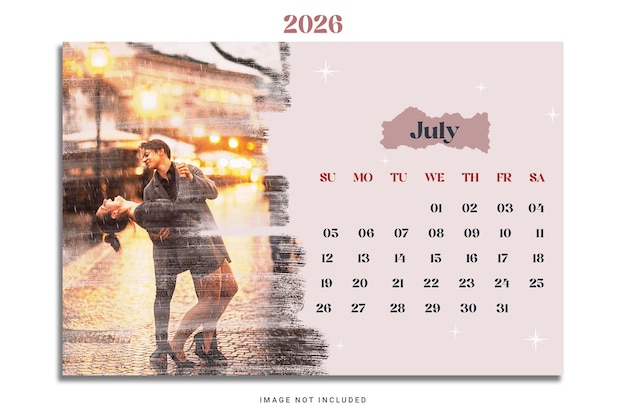 calendar template design PSD