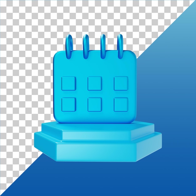 calendar with podium icons for ux ui web mobile apps
