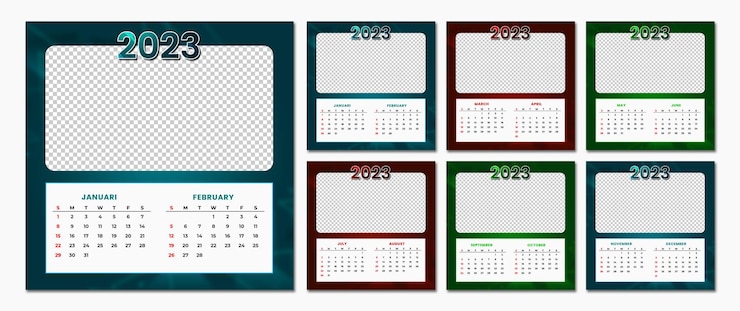 PSD calender 2023 design