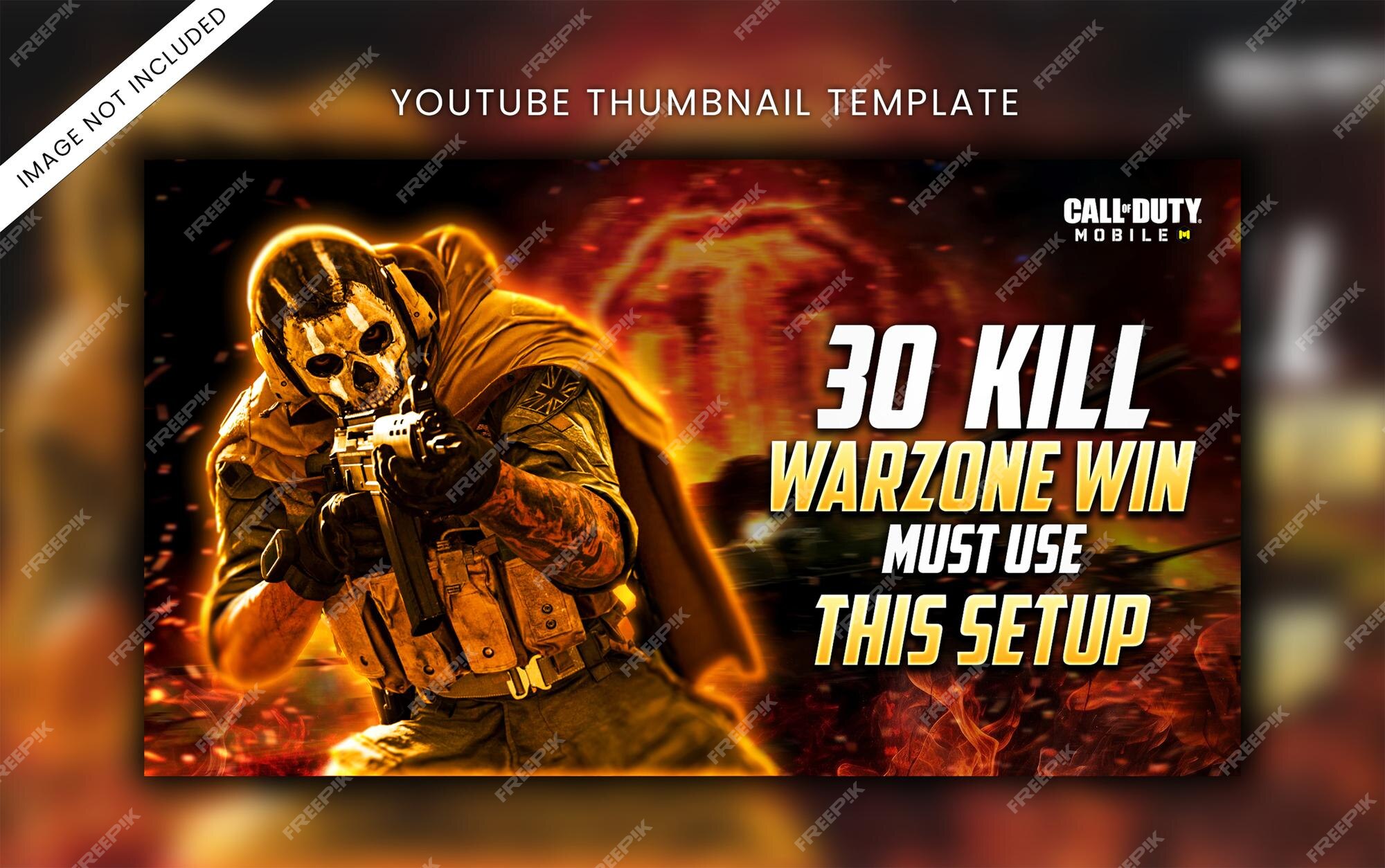 Call Of Duty Warzone Mobile Invite Customizable Template Instant