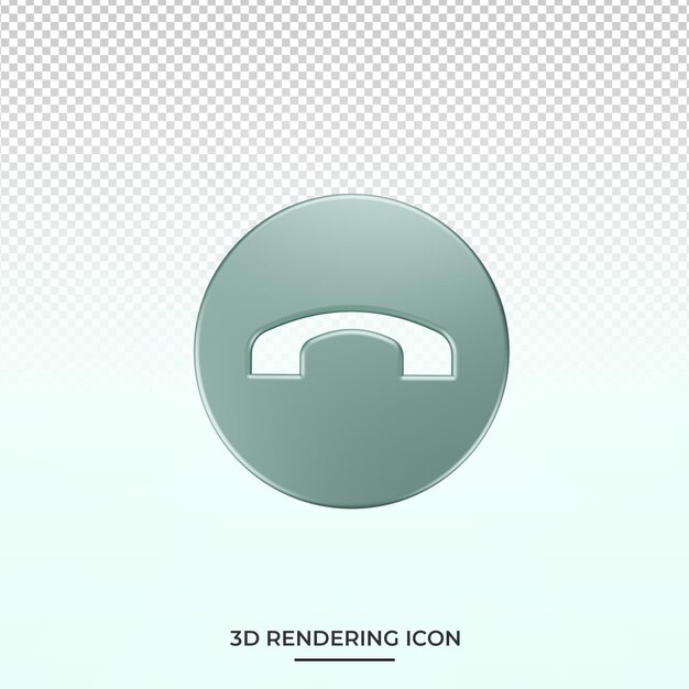 Call rendering 3d icon