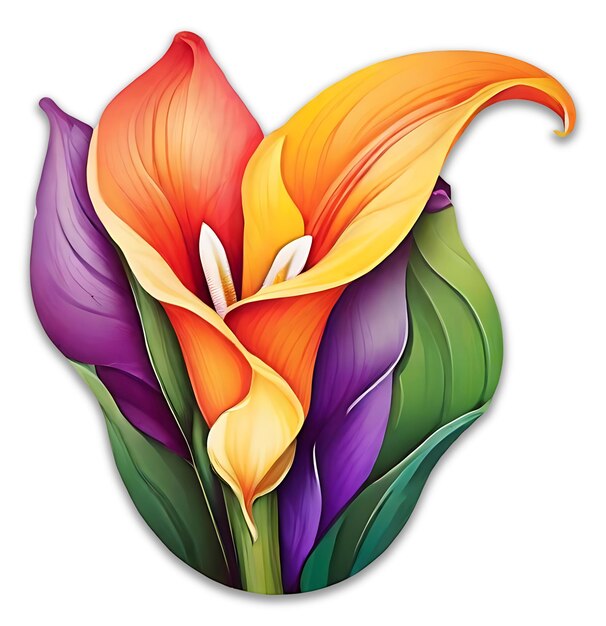 PSD calla lily bloem psd