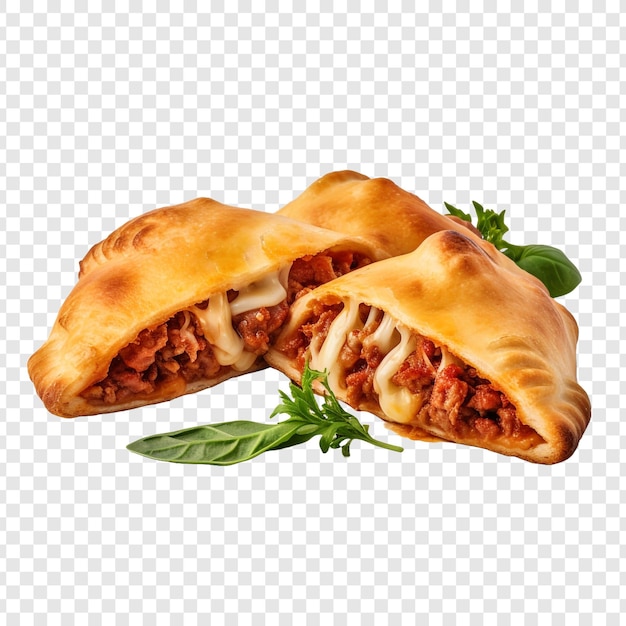 Calzones isolated on transparent background