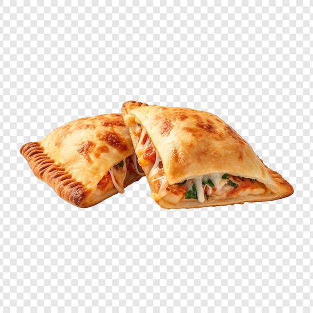 Calzones isolated on transparent background