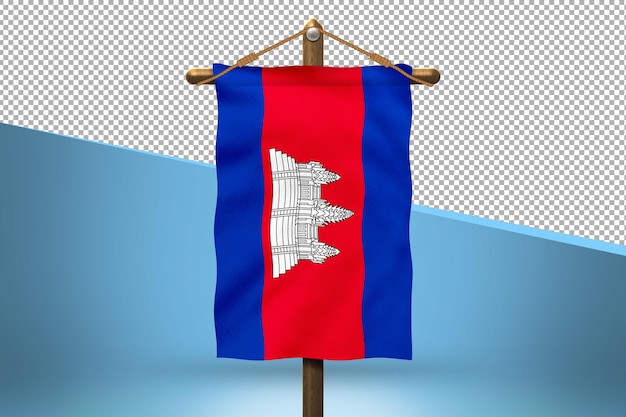 Камбоджа повесить флаг дизайн фона