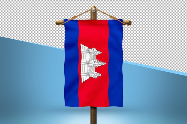 Cambodia Hang Flag Design Background