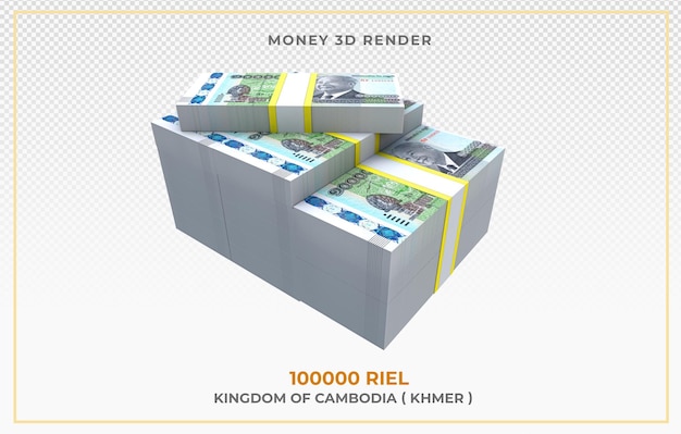 Cambodja geld 100.000 riel note