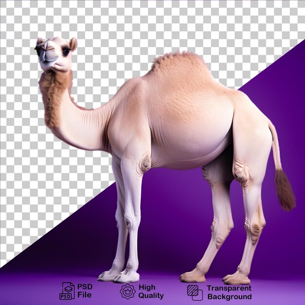 Camel isolated on transparent background png file