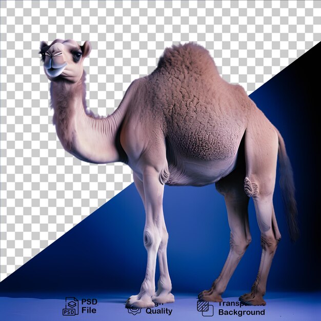 PSD camel isolated on transparent background png file