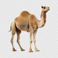 PSD camel isolated on transparent background