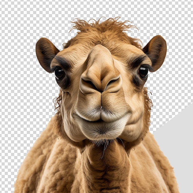 PSD camel isolated on transparent background