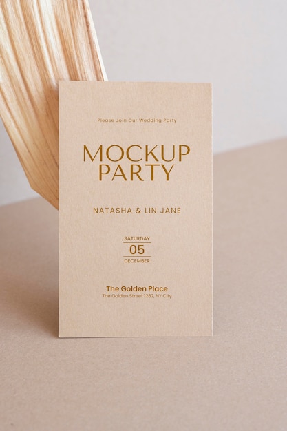 PSD camel and nude visit card mockup