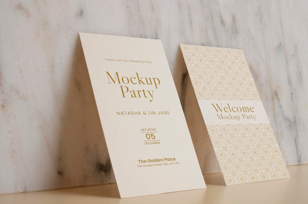 PSD camel and nude visit card mockup