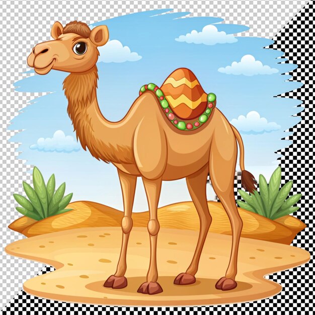 PSD camel vector on transparent background